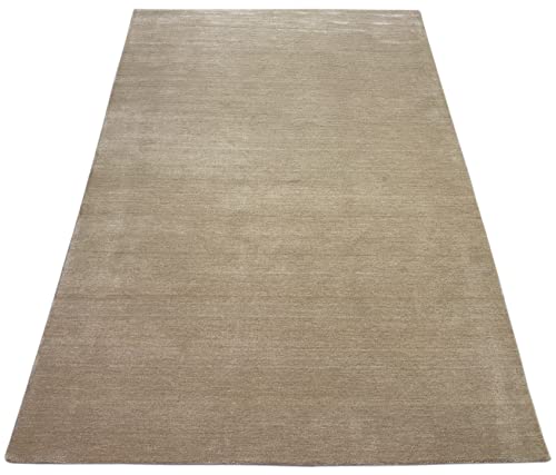 Gabbeh Beige Teppich 100% Wolle Handgewebt Orientteppich Loom Lori (170 x 240 cm, Beige) von WAWA