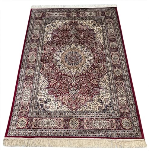 WAWA TEPPICH Kashmir Design Orientteppich 150x210 cm Viskose Seidenglanz Rot/Beige M38R WAWA TEPPICH Kashmir Design Orientteppich 150x210 cm Viskose Seidenglanz Rot/Beige M38R von WAWA TEPPICH