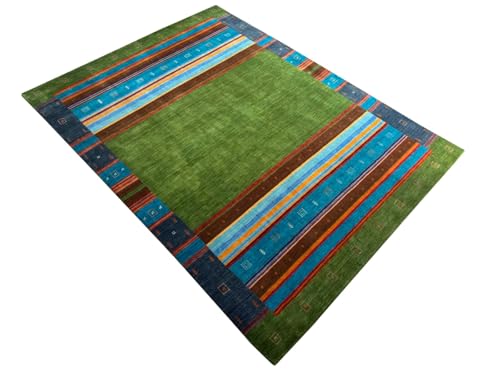 Wollteppich 250x350 Grün Bunt Modern Handgewebt Unikat Compatible with Orient Teppich 109 Wollteppich 250x350 Grün Bunt Modern Handgewebt Unikat Compatible with Orient Teppich 109 von WAWA TEPPICH
