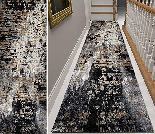 WAWMJSA Teppich Läufer für Flur 80x200cm Küche Schlafzimmer rutschfest Robust Waschbar| Meterware, viele Größen|Teppichläufer Korridor Kücheläufer Kinderzimmer Badezimmer Polyester Anpassbar Color#4 von WAWMJSA