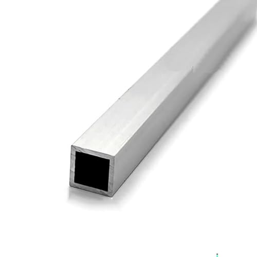 1 Stück 10 x 10 mm Vierkantrohrprofil aus Aluminiumlegierung, rechteckiges Rohr for Modellhalterungen und dekorative Tür- und Fensterrahmenindustrie(10x10x2mm) von WAWPU