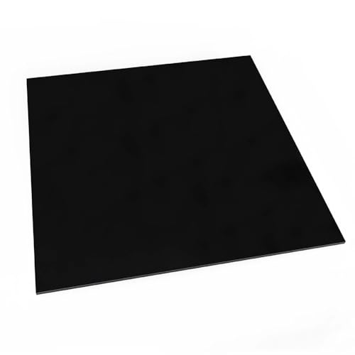 1 Stück 400 x 400 mm schwarze Kunststoffplatte, Dicke 3–20 mm, hartes PP for Heimwerkerarbeiten und Modellbau(8mm) von WAWPU