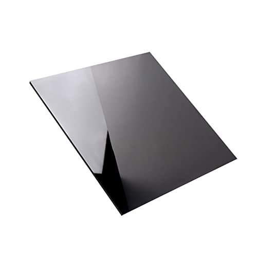 1 Stück schwarze Acrylplatte, Kunststoff for Basteln, Malen, Drucken, for Bilderrahmen usw., 30 x 30 cm x 2–8 mm(30x30cmx4mm) von WAWPU