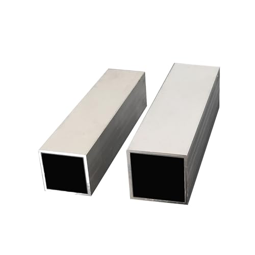 2 Stück 6063 Aluminium-Vierkantrohr, rechteckiges Rohrprofil for dekorative und funktionale Verwendung in der Industrie, 10 x 10 mm – 80 x 80 mm(76x76x1.2mm) von WAWPU