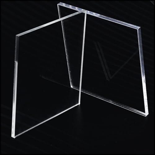 2 Stück transparente Acrylplatten, Dicke 6 mm, Schilder for Kunstdesign, Bastelprojekte, Heimwerken bei Hochzeiten, Festivals, Partys(100mm*300mm) von WAWPU