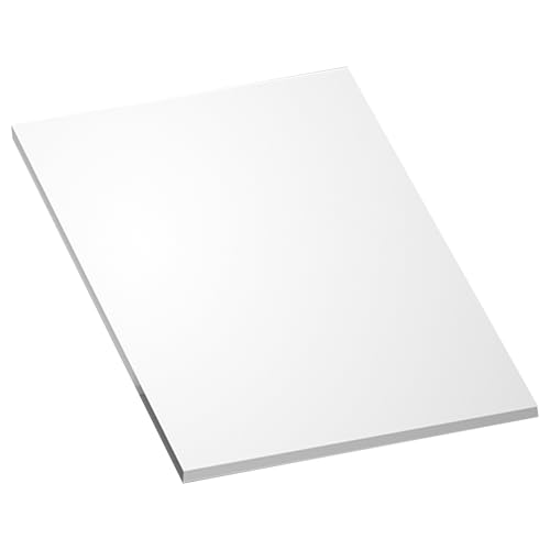 3-teiliges PVC-Blatt, starre Platte, massive Kunststoffplatte, Polyvinylchlorid, weiß, for chemische Geräte, 25 cm x 25 cm, Dicke: 3–30 mm(Thickness：15mm) von WAWPU