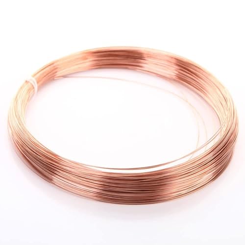 32,81 Fuß Kupferdraht – Gartenarbeit, reiner blanker Kupferdraht for Elektrokultur, Bonsai, Schmuckherstellung, Perlenarbeiten, DIY-Handwerk, 1 mm – 1,8 mm(1mm) von WAWPU