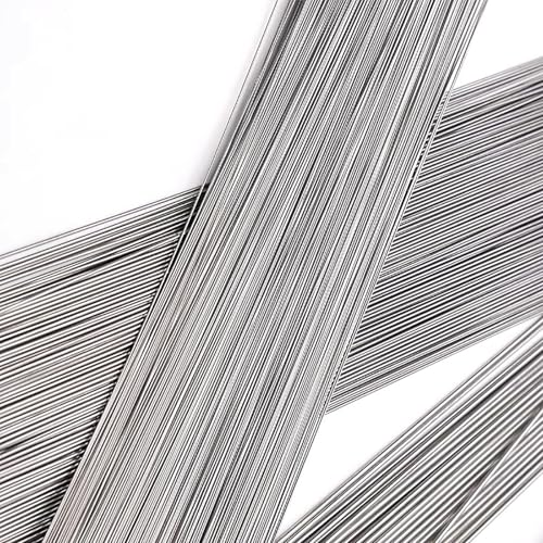 50 Stück Federdraht aus Edelstahl, 50 cm lang, Durchmesser 0,2 mm – 1,4 mm, harter, gerader Federdraht(0.6mm) von WAWPU