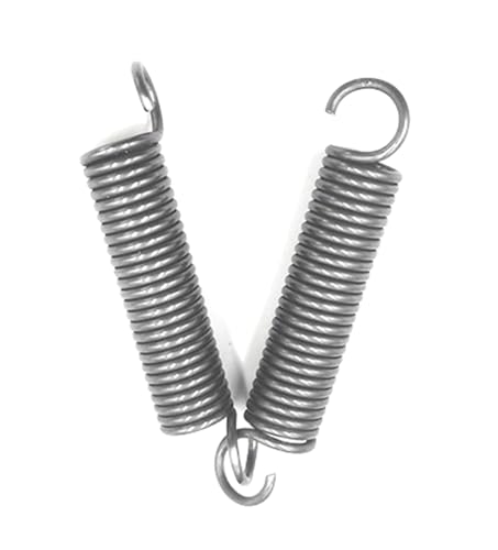 Doppelhaken-Zugfeder aus Stahl, Drahtdurchmesser 2,5 mm, Außendurchmesser 18 mm, 2 Stück(2.5 x 18 x 240mm) von WAWPU