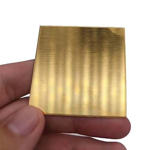 Flachblech Messing Flachstange Messingplatte CNC-Rahmen Modellform DIY Konstruktion Messingpad quadratische Materialien 1 Stück(300x300mm,0.8mm) von WAWPU