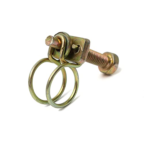 Schlauchschellen, 2 Stück Klemme Verstellbare Rohr Doppeldrahtklammer Sanitärbefestigung Hardware 13-120mm(45-51) von WAWPU