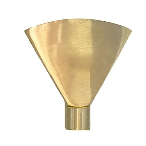 WAWPU 1/2'3/4" 1" 1,5" 2" 2. 3" Fächerförmige Springbrunnendüse SS304 Flachmund-Sprühwasserkopf for Gartenbrunnen und Teiche(Brass 1" Directianal Enlarge) von WAWPU