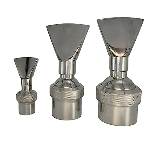 WAWPU 1/2'3/4" 1" 1,5" 2" 2. 3" Fächerförmige Springbrunnendüse SS304 Flachmund-Sprühwasserkopf for Gartenbrunnen und Teiche(SS304 1" Adjustable Flat Mouth) von WAWPU
