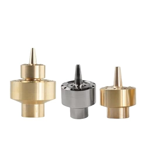 WAWPU 1/4" 1/2" 3/4" 1" 1,5" 2" Springbrunnendüse, doppelschichtiger Messingkopf, Landschaftssprinkler for Gartenbrunnen und Teiche(Brass 2" Two Layer) von WAWPU