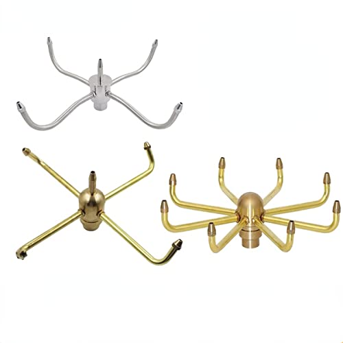 WAWPU 1" 1,5" 2" 2. Brunnendüse, rotierender automatischer Sprühkopf, Edelstahl 304(Brass 1.5inch 4arms) von WAWPU