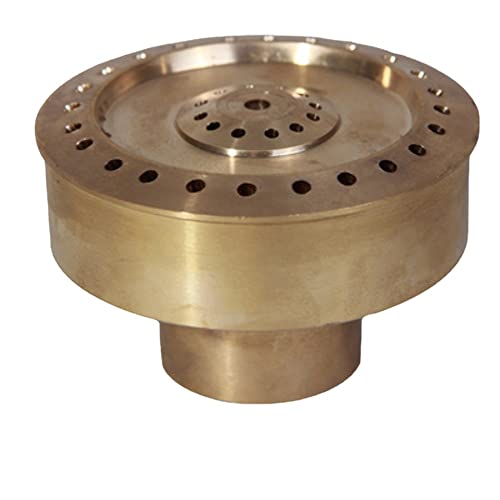 WAWPU 1 "1,5" Trockenbrunnendüse Messing Flachkopf Dreizeilige Landschaftsdüsen for den Garten im Home Hotel(1.5" Female Thread) von WAWPU