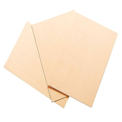 WAWPU 3er-Pack Lindenholzplatten for Basteln, Sperrholz mit glatter Oberfläche for Lasergravieren und -schneiden, Architekturmodelle, Färben, 0,3 cm 0,2 cm dick(0.2x20x40cm) von WAWPU