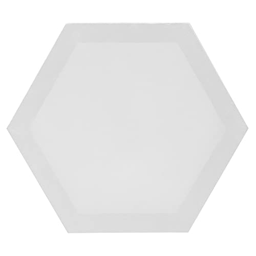WAWPU 4-teiliges sechseckiges weißes Holzrahmen-Leinwandbrett, Aquarellmalerei, DIY-Bastelarbeiten for professionelle Künstler, Leinwand, Ölgemälde(4pcs diagonal 40cm) von WAWPU