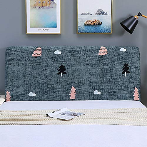 WAWPU Bettkopfteilbezug, Stretch, All-Inclusive-Kopfteilbezug, Einzel- und Doppelgröße, Rückenlehnenschutz aus Holz/Leder, staubdichter Bezug for Schlafzimmerdekor(I,Length:170) von WAWPU