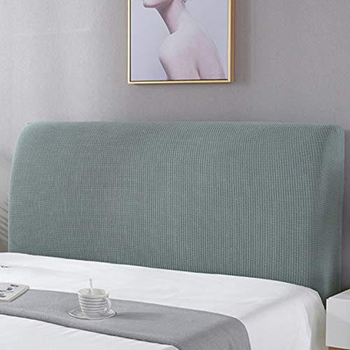 WAWPU Cord-Stretch-Bettkopfteil-Schonbezug for Doppelbetten, Kopfteil-Rückenlehne, staubdichter Bezug, verdickter Bettrückenschutz, All-Inclusive(Green2,Length:170) von WAWPU