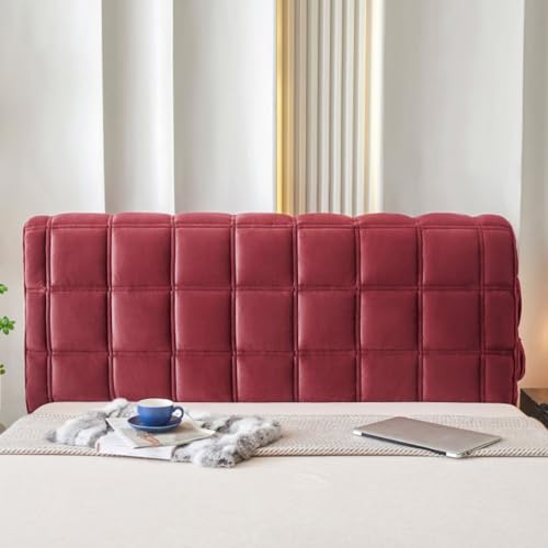 WAWPU Eleganter Bettkopfteilbezug: Staubdichter Stretchbezug for stilvollen Rückenschutz(C,210CM) von WAWPU