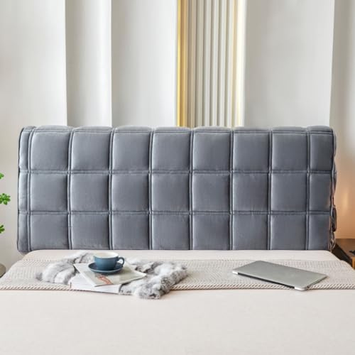 WAWPU Eleganter Bettkopfteilbezug: Staubdichter Stretchbezug for stilvollen Rückenschutz(H,240CM) von WAWPU