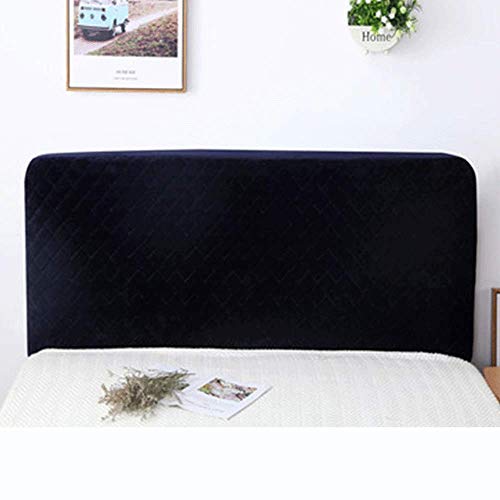 WAWPU Kopfteilbezug for Babybetten, kurzer Plüsch, Überzug for Kopfteil, for Zwillings-, Voll-, Einzel- und Doppelbetten, dick, gesteppt, elastisch, staubdicht(Blue,220cm) von WAWPU