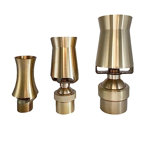 WAWPU Springbrunnen-Düsenköpfe aus Messing und SS304, Einstellbarer Wasserstrahl for Gartenbrunnen, Teiche(Brass 3" Adjustable) von WAWPU