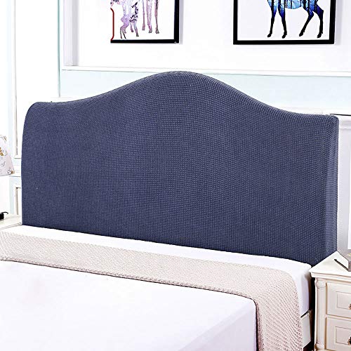WAWPU Stretch-Bettkopfteil-Schonbezug, All-Inclusive-Staubschutzbezug, Dicker weicher Korallenvlies-Kopfteilbezug for Queen-Twin-Full-King-Size-Betten(Blue,2M) von WAWPU