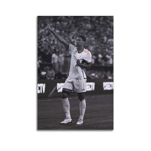 Jude Bellingham Schwarz-Weiß-Poster-Bild, Wandkunst, Gemälde, Leinwand-Kunstwerke, Idee, Raum, ästhetisch, 40 x 60 cm Jude Bellingham Schwarz-Weiß-Poster-Bild, Wandkunst, Gemälde, Leinwand-Kunstwerke, Idee, Raum, ästhetisch, 40 x 60 cm von WAWYY