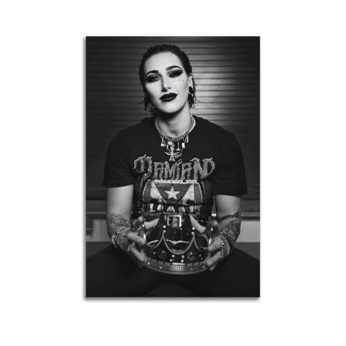Rhea Ripley Retro-Poster, Wandkunst, Rollen, Leinwand, Gemälde, Bild, Wohnzimmer-Dekoration, Zuhause, 50 x 75 cm Rhea Ripley Retro-Poster, Wandkunst, Rollen, Leinwand, Gemälde, Bild, Wohnzimmer-Dekoration, Zuhause, 50 x 75 cm von WAWYY