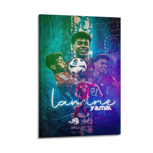 WAWYY Lamine Yamal Sportposter auf Leinwand, Wandkunst, dekorativ, Schlafzimmer, modernes Zuhause, 20 x 30 cm WAWYY Lamine Yamal Sportposter auf Leinwand, Wandkunst, dekorativ, Schlafzimmer, modernes Zuhause, 20 x 30 cm von WAWYY