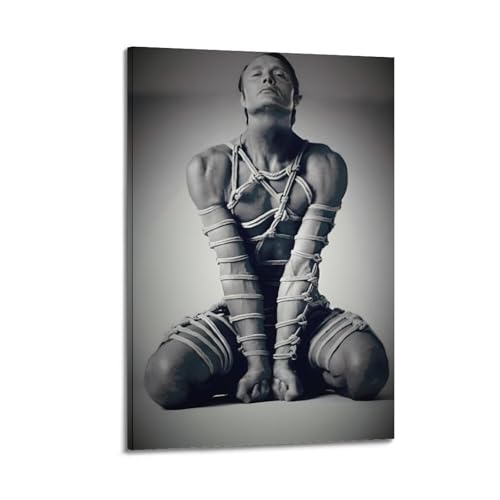 WAWYY Mads Mikkelsen Vintage-Poster, Bild, Druck, Wandkunst, Gemälde, Leinwand, Kunstwerke, Idee, Raum, ästhetisch, 30 x 45 cm WAWYY Mads Mikkelsen Vintage-Poster, Bild, Druck, Wandkunst, Gemälde, Leinwand, Kunstwerke, Idee, Raum, ästhetisch, 30 x 45 cm von WAWYY