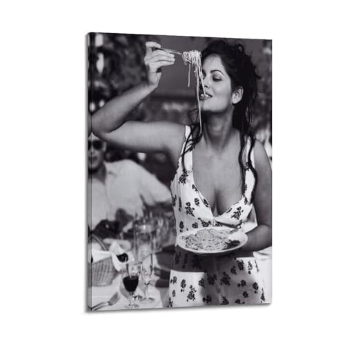 WAWYY Poster mit Sophia Loren, Gemälde, Leinwand, Wohnzimmer, Drucke, Schlafzimmer, Dekoration, Kunstwerke, 60 x 90 cm von WAWYY