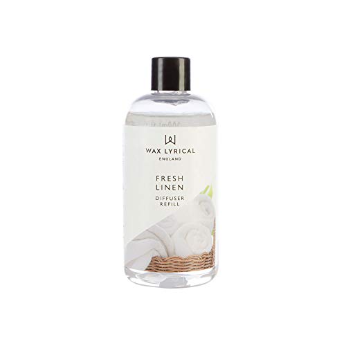Wax Lyrical Fresh Linen Nachfüllpack für Duftstäbchen, 200 ml, erhebender Duft von frisch gewaschenem Leinen von Wax Lyrical