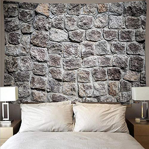 WAXB Tapisserie Holzbrett Textur Stein Wandteppich Wandbehang Hintergrund Panel 3D-Druck Raumdekor Ästhetische Matte Handtuch von WAXB