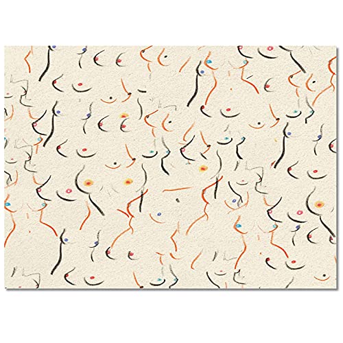 WAXB Teppich Brüste In Creme Teppich Für Zuhause Wohnzimmer Schlafzimmer Nachttisch Deko Teppich Kinderzimmer Krabbelmatte Home Decor Weihnachten Neujahr Geschenk Rutschfester Teppich von WAXB