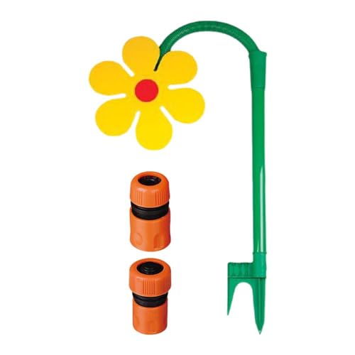 Sonnenblumen-Bewässerungssystem, Gartensprinkler, lustig, tanzender Gänseblümchen, verstellbarer Kopf, Bewässerungssystem, H5M1, Wassersprinkler-Durchfluss von WAXCMXYH