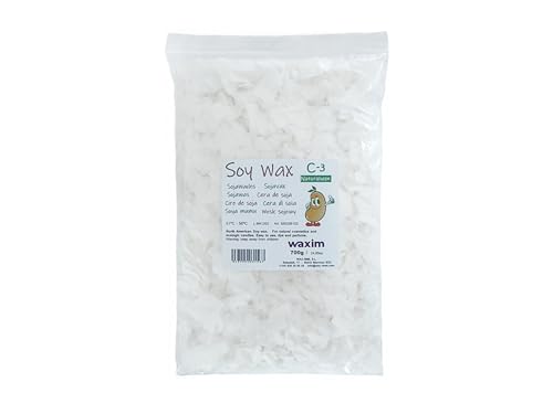 WAXIM. NATURE C-3 Sojawachs für Bio-Kerzen 700 g in Flocken. Kerzenwachs, veganes wachs, wachs granulat soja. Wachs für DIY. von WAXIM