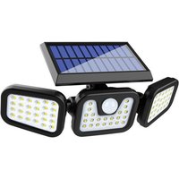 50W Solarleuchte Außen, Wasserdichtes IP67 Solarlicht mit Bewegungsmelder, 360° Verstellbare Wandleuchte, Kabellose Sicherheitslampe Wandlampe für von WAY