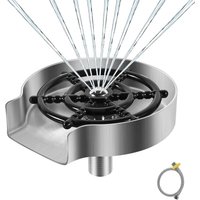 Edelstahl-Gläserbrause für Küchenspüle – Metallspüler, Glasreiniger, Küchenzubehör (Mattsilber) von WAY