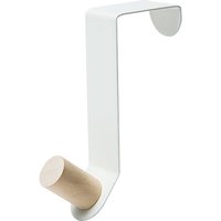 Edelstahl-Türhaken für Garderobe ohne Bohrer (5 Stück, weiß) von WAY