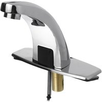 Infrarot-Sensor Wasserhahn Wasser Badezimmer Freisprecheinrichtung Waschbecken Wasserhahn Galvanik Polieren Automatische Spültischmischer von WAY