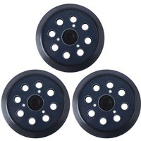 WAY - Schleifteller 125 mm kompatibel mit Makita 743081-8 Ersatz BO5010 8 Löcher (3 Stück) von WAY