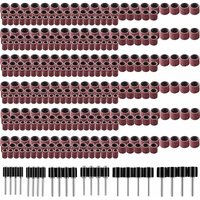 Schleiftrommel mit 360 Stück Schleifbändern und 24 Stück Trommeldorn für Dremel Rotationswerkzeuge von WAY