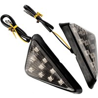 Stück Blinker, bernsteinfarbene LED-Signalleuchten, Kontrollleuchten, 12-V-Dreiecksmarkierungsleuchten, Stroboskop-Universal-Gelblicht von WAY