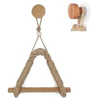 Toilettenpapierhalter ist nicht perforiert, Retro-Handtuchhalter aus Juteseil, Retro-Papierhandtuchhalter, nautisches Industrieseil, Badezimmer, von WAY