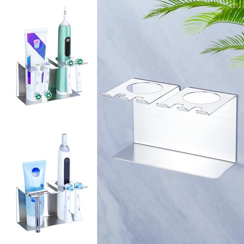 Zahnbürstenhalter Elektrische Zahnbürste Halterung, WAYASI Zahnbürsten Halter Wand Ohne Bohren Zahnbürstenkopf Halter Zahnpastaspender Badezimmer, SUS304 Edelstahl Aufsteckbürsten Halter Organizer Zahnbürstenhalter Elektrische Zahnbürste Halterung, WAYASI Zahnbürsten Halter Wand Ohne Bohren Zahnbürstenkopf Halter Zahnpastaspender Badezimmer, SUS304 Edelstahl Aufsteckbürsten Halter Organizer von WAYASI