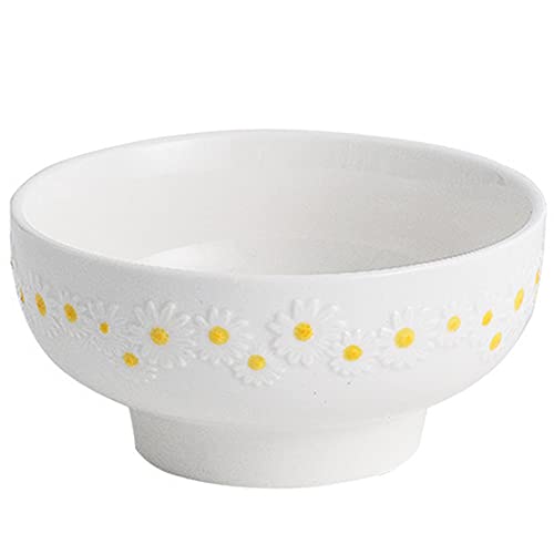 WAYUTO Keramik Gänseblümchen Servierschale Geprägt Geschirr Suppe Dessertschale Gänseblümchen Rand Relief Essgeschirr Runde Speiseschüssel für Eis Küche Dekoration Geschirr Geschirr Haushalt Hochzeit WAYUTO Keramik Gänseblümchen Servierschale Geprägt Geschirr Suppe Dessertschale Gänseblümchen Rand Relief Essgeschirr Runde Speiseschüssel für Eis Küche Dekoration Geschirr Geschirr Haushalt Hochzeit von WAYUTO