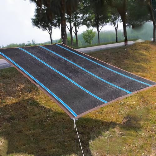 Gelb Schattierungsnetz, Beschattung für Terrassenüberdachung,Atmungsaktiv Schattiernetz mit Ösen,Leicht Schattennetz 97%, Beschattungsnetz für Gewächshaus,Garten(6X6m/20'x20') von WAZCSD